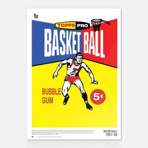 1957-58 Basketball 80th Anniversary Poster- art-poscckb-18t80a-015