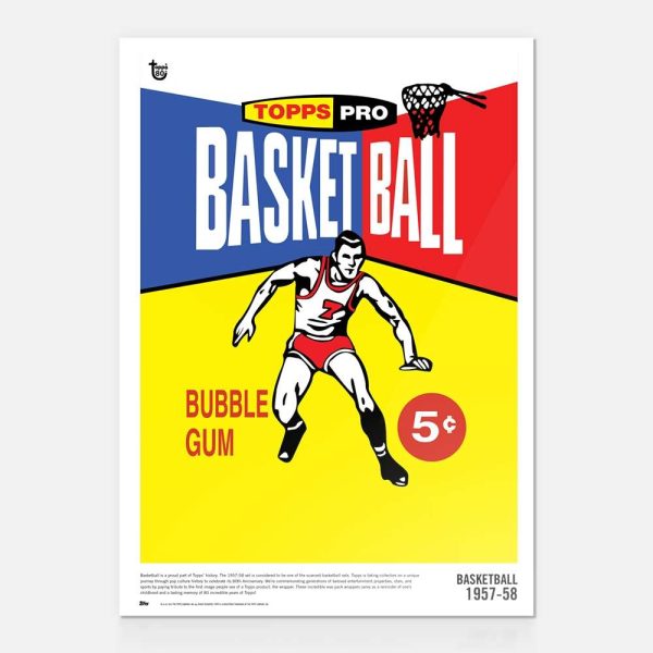 1957-58 Basketball 80th Anniversary Poster- art-poscckb-18t80a-015