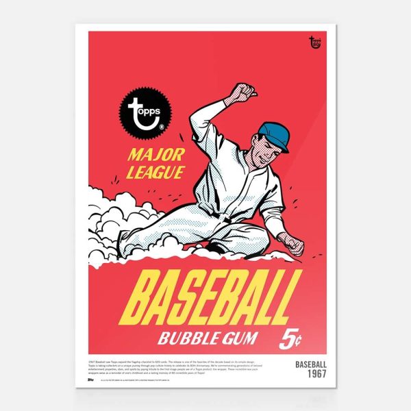 1967 Baseball 80th Anniversary Poster- art-poscckb-18t80a-018