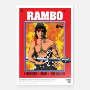 80th Anniversary Poster - 1985 Rambo II- art-poscckb-18t80a-032