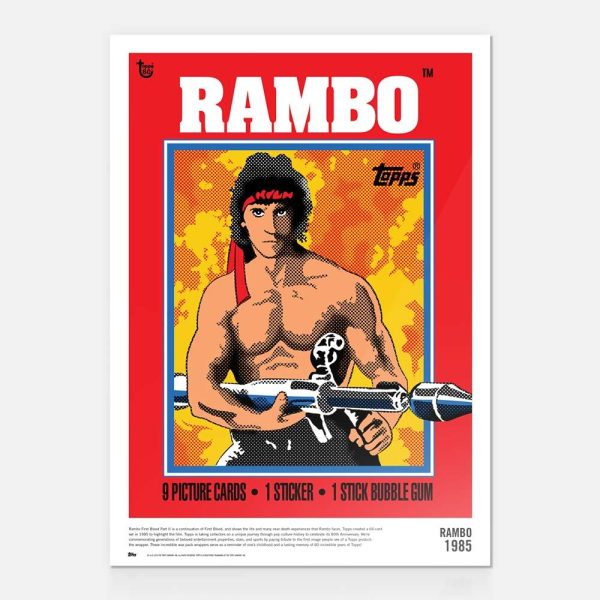 80th Anniversary Poster - 1985 Rambo II- art-poscckb-18t80a-032