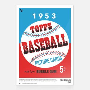 1953 Baseball 80th Anniversary Poster- art-poscckb-18t80a-057