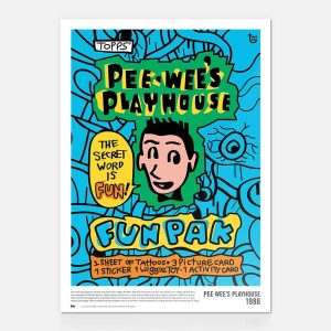 1988 Pee Wee's Playhouse 80th Anniversary Poster- art-poscckb-18t80a-065