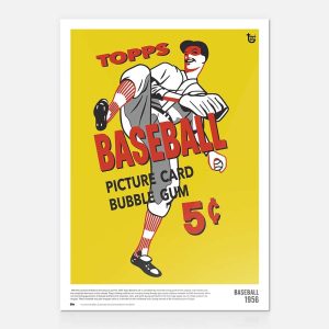 1956 Baseball 80th Anniversary Poster- art-poscckb-18t80a-075