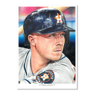 Topps Living Set Fine Art Print #252 - Alex Bregman - #'d to 100- artbb-fap-19tls-0252