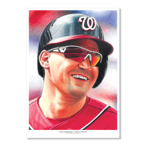 Topps Living Set Fine Art Print #254 - Ryan Zimmerman - #'d to 100- artbb-fap-19tls-0254
