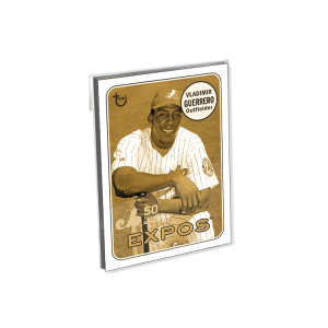 2019 Archives Baseball Oversized Complete 50th Anniversary of the Montreal Expos Set (21 Cards) Gold Ed. - # to 10- artbble-16c2s-19tabb-gold-set12