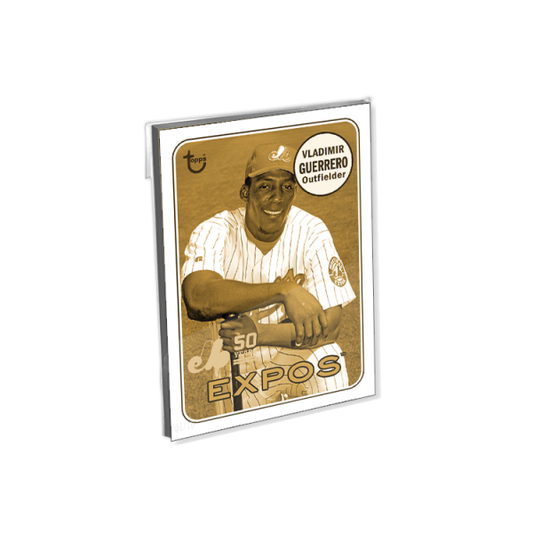 2019 Archives Baseball Oversized Complete 50th Anniversary of the Montreal Expos Set (21 Cards) Gold Ed. - # to 10- artbble-16c2s-19tabb-gold-set12