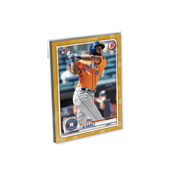 2020 Bowman Baseball Oversized Complete Base Card Set (100 Cards) Gold Ed. - # to 10- artbble-16c2s-20bwbb-gold-set01