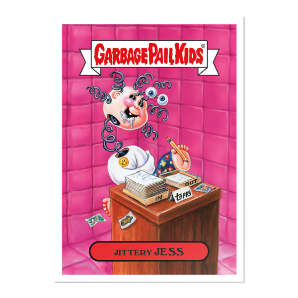 Jittery Jess 2020 GPK Bizarre Holidays Poster- artgpk-pos-20gpk-bh3a-s