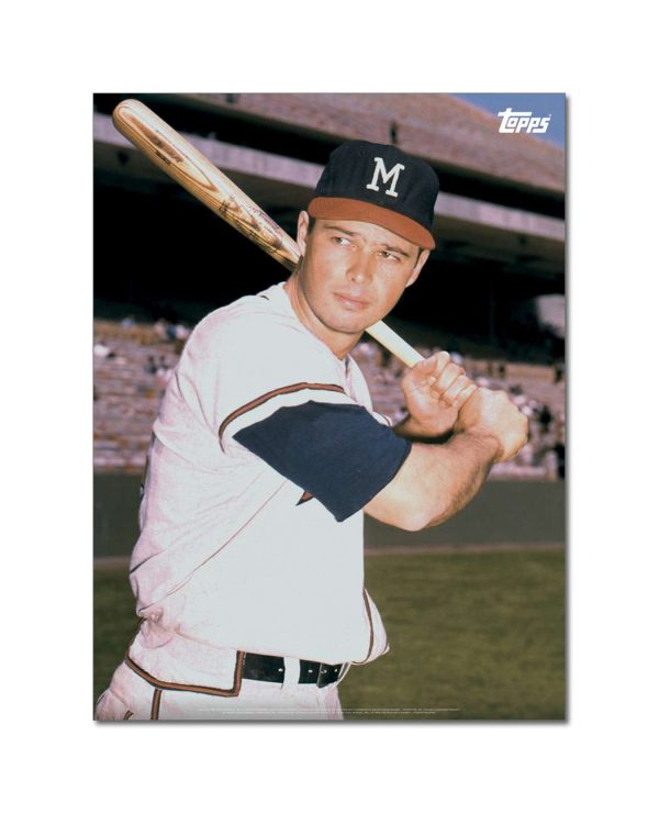Eddie Matthews Player Portrait Poster #1-18 x 24- artpp-em01-130118-m