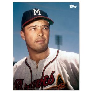 Eddie Matthews Player Portrait Poster #2-18 x 24- artpp-em02-130420-m