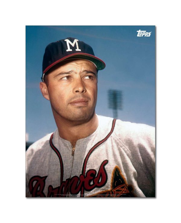 Eddie Matthews Player Portrait Poster #2-18 x 24- artpp-em02-130420-m