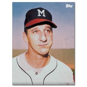 Warren Spahn Player Portrait Poster #1-18 x 24- artpp-ws01-130176-m