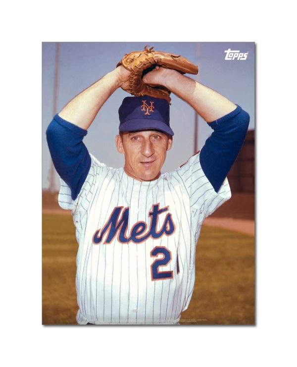 Warren Spahn Player Portrait Poster #2-18 x 24- artpp-ws02-130177-m