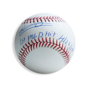 Vladimir Guerrero Jr. Autographed Baseball - 1st MLB Hit 4/26/19- t0038350p00019n