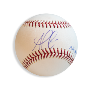 Ozzie Albies Autographed & Inscribed "MLB Debut" Baseball- t0036350k00019n