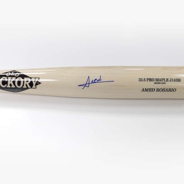 Amed Rosario Autographed Bat - Old Hickory J143M Maple- t00282a7000018n