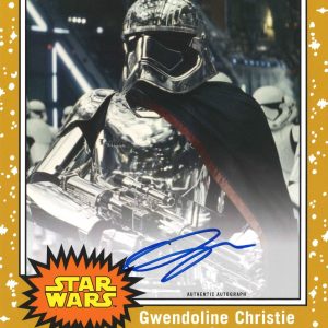 Gwendoline Christie as Captain Phasma 8x10 Autographed Oversized Trading Card - # to 5 Gold Parallel- w1047610000200n