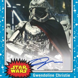 Gwendoline Christie as Captain Phasma 8x10 Autographed Oversized Trading Card - # to 10 Blue Parallel- w1047600000200n