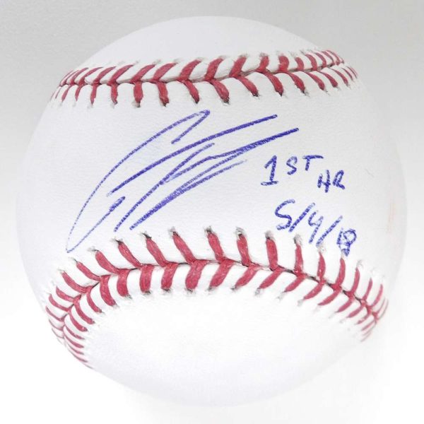 Gleyber Torres Autographed & Inscribed "MLB First HR 5/4/2018" Baseball- t0027350a00018n