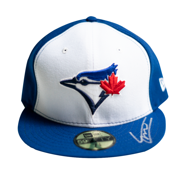 Vlad Guerrero Jr. Autographed Royal Blue & White Blue Jays Hat- t0038636000018n