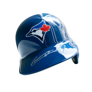 Vladimir Guerrero Jr. Autographed Replica Blue Helmet - Silver Ink- t0038801000019n
