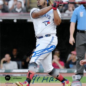 Vladimir Guerrero Jr. Autographed Photo - White Jersey - 91 HR's- t003840oggg0019n