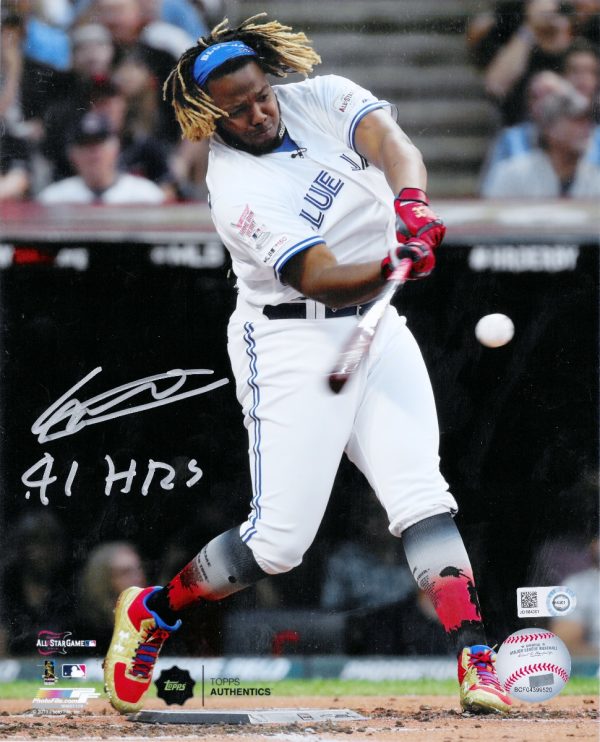 Vladimir Guerrero Jr. Autographed Photo - HR Derby - Inscribed 91 HR's- t003840oghh0019n