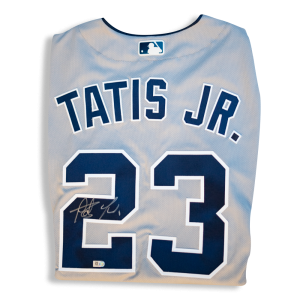 Fernando Tatis Jr. Autographed Game Used Grey Jersey- t00370a1000019n