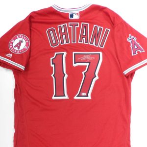 Shohei Ohtani Autographed Angels Authentic Jersey - 2018 Alternative 1 (Scarlet)- t0034020000018n