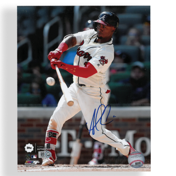 Ozzie Albies Autographed Batting 8 x 10 Photo- t00364010u0018n