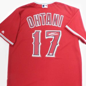 Shohei Ohtani Autographed Angels Replica Jersey - 2018 Alternative 1 (Scarlet)- t0034120000018n
