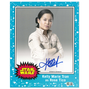 Kelly Marie Tran as Rose Tico Autographed Oversized Blue Trading Card # to 10 from Star Wars: The Rise Of Skywalker- w1096600000310n