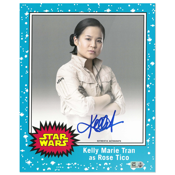 Kelly Marie Tran as Rose Tico Autographed Oversized Blue Trading Card # to 10 from Star Wars: The Rise Of Skywalker- w1096600000310n