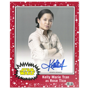 Kelly Marie Tran as Rose Tico Autographed Oversized Red Trading Card # to 5 from Star Wars: The Rise Of Skywalker- w1096620000310n