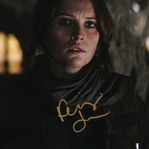 Felicity Jones as Jyn Erso in Rogue One: A Star Wars Story 8x10 Autographed Photo- w10084040062b0n