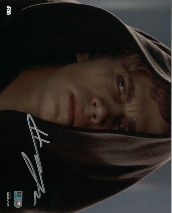 HAYDEN CHRISTENSEN AS ANAKIN SKYWALKER 8X10 AUTOGRAPHED IN 'SILVER' INK PHOTO- w10144010320k0n