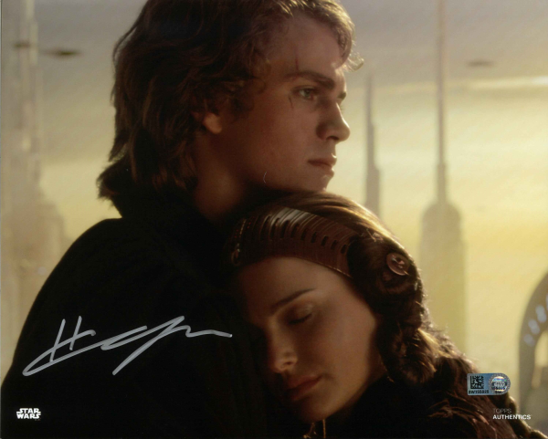 HAYDEN CHRISTENSEN AS ANAKIN SKYWALKER 8X10 AUTOGRAPHED IN 'SILVER' INK PHOTO- w10144010575k0n