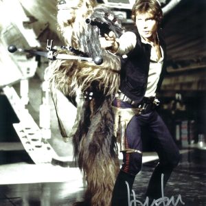 HARRISON FORD AS HAN SOLO 11X14 AUTOGRAPHED IN SILVER INK PHOTO- w10354310143e0n