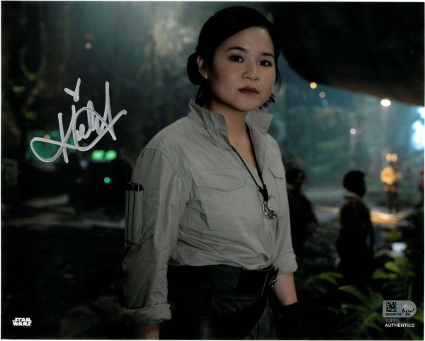 Kelly Marie Tran as Rose Tico in Star Wars: The Rise Of Skywalker Autographed Photo - Silver- w10964010792s0n