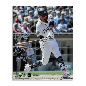 Fernando Tatis Jr. Autographed 8"x10" Photo - Inscribed 'MLB Debut 3/28/19'- t003740mk0020n