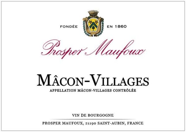 Prosper Maufoux Macon Villages Chardonnay 2021- 1070393