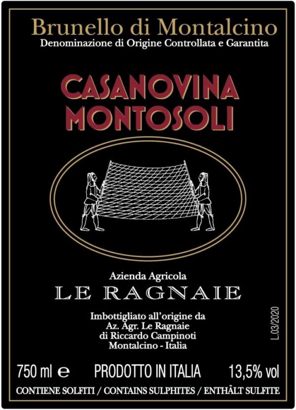Le Ragnaie Casanovina Montosoli Brunello di Montalcino 2018- 1234411