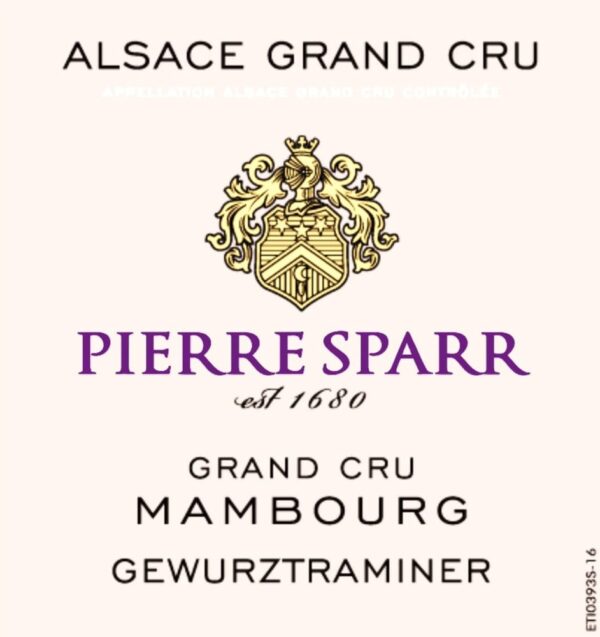 Pierre Sparr Mambourg Grand Cru Gewurztraminer 2018- 1215824