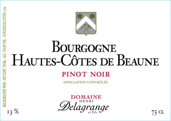 Domaine Henri Delagrange Bourgogne Hautes-Cotes de Beaune Pinot Noir 2022- 1412898