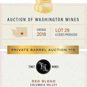 Tenet Red Blend (Washington Barrel Auction) 2018- 1807637