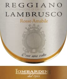 Lombardini Reggiano Lambrusco Rosso Amabile C'era Una Volta- 1032470