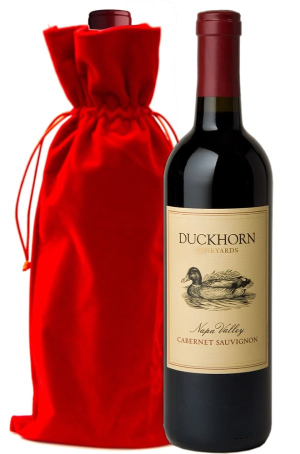 Duckhorn Napa Valley Cabernet with Red Velvet Gift Bag- 1132866
