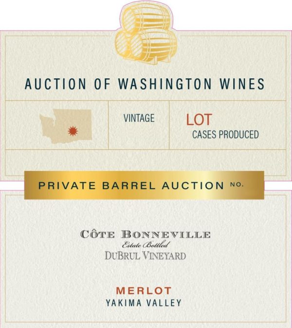 Cote Bonneville DuBrul Vineyard Red (Washington Barrel Auction) 2017- 1807646